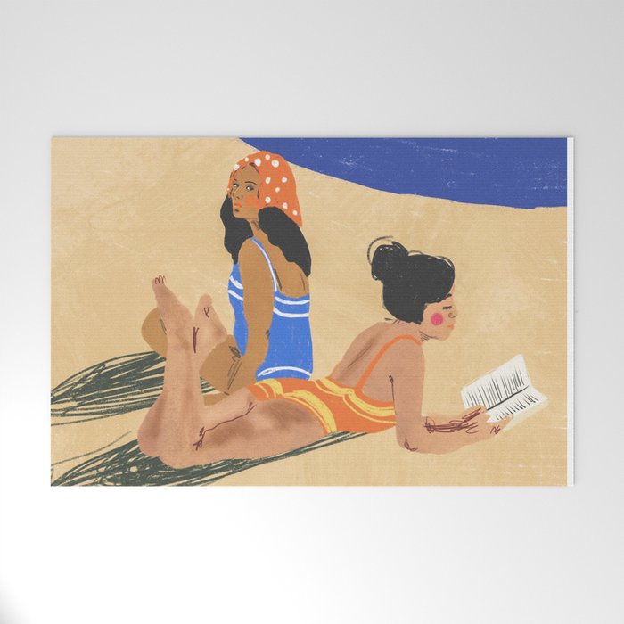 Summer on the beach Welcome Mat Gallery Image 1