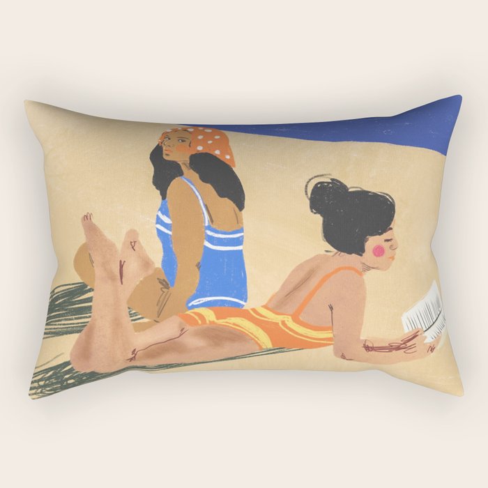Summer on the beach Rectangular Pillow Gallery Image 2