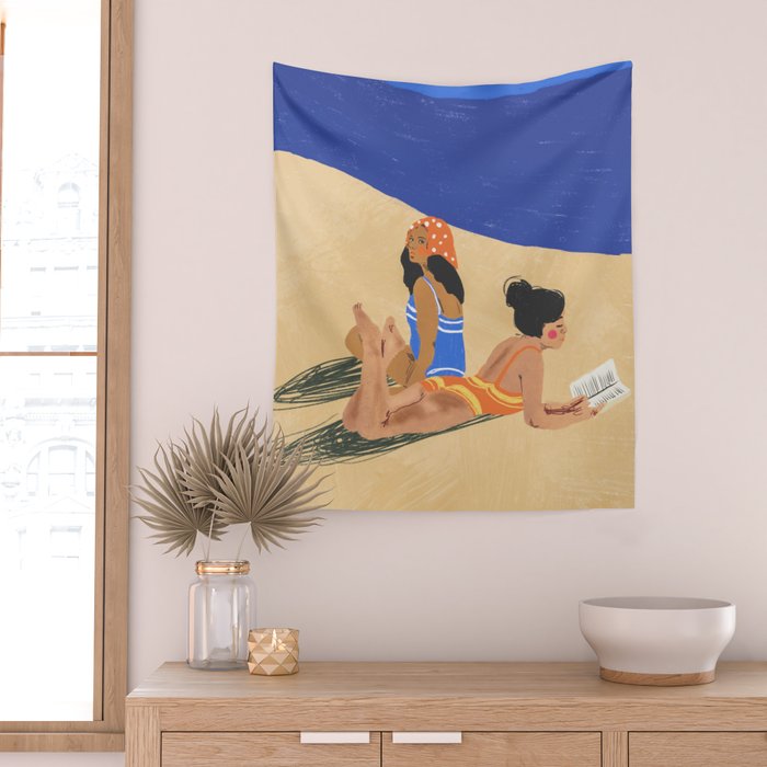 Summer on the beach Wall Tapestry Gallery Image 2