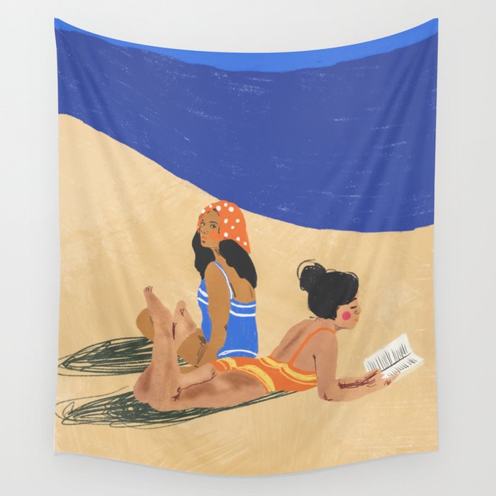 Summer on the beach Wall Tapestry Gallery Image 1
