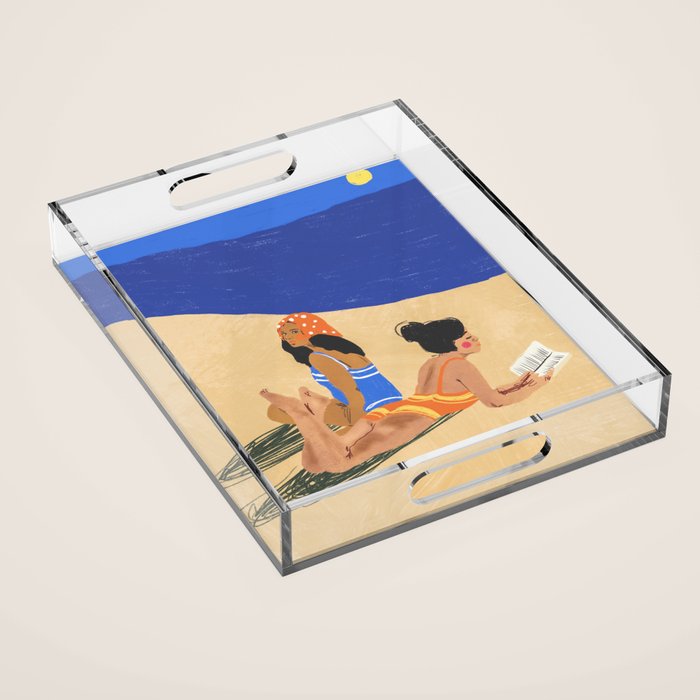 Summer on the beach Acrylic Tray Gallery Image 1