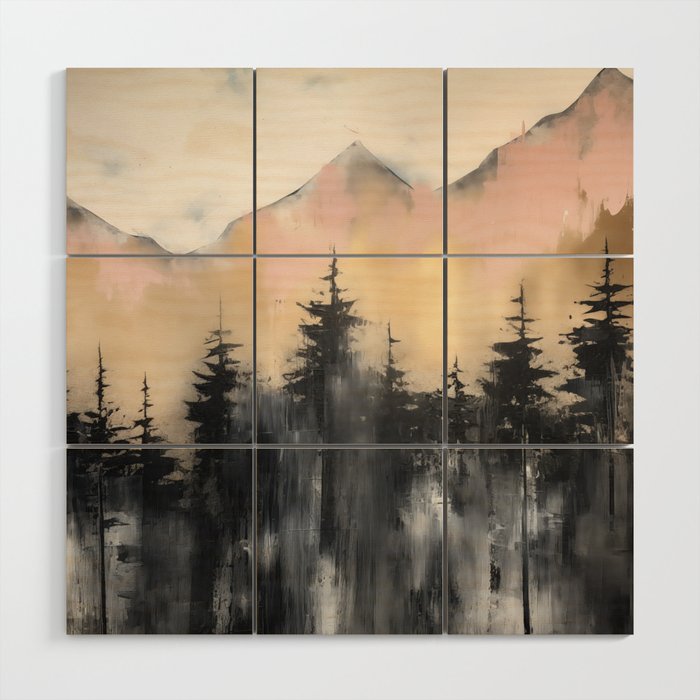 Pacific Northwest Wonderland Painting Wood Wall Art Gallery Image 1