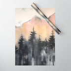 Pacific Northwest Wonderland Painting Wrapping Paper Gallery Image 1