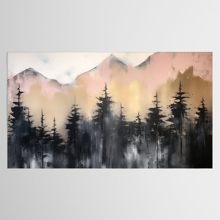Pacific Northwest Wonderland Painting Tablecloth Gallery Image 2