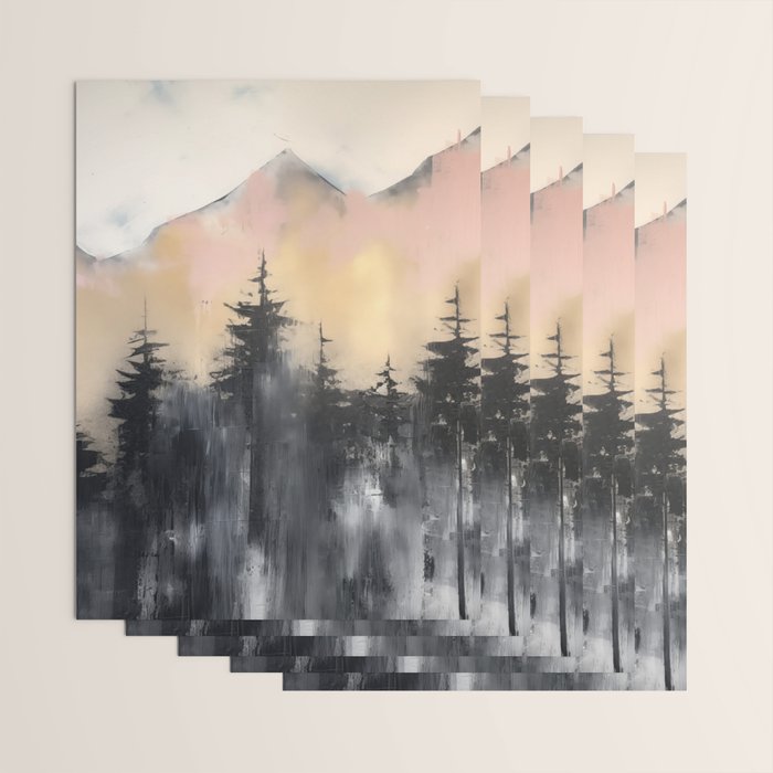 Pacific Northwest Wonderland Painting Wrapping Paper Gallery Image 3
