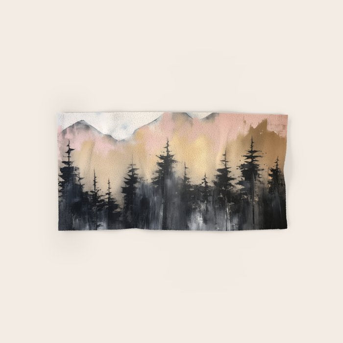 Pacific Northwest Wonderland Painting Bath Towel Gallery Image 1