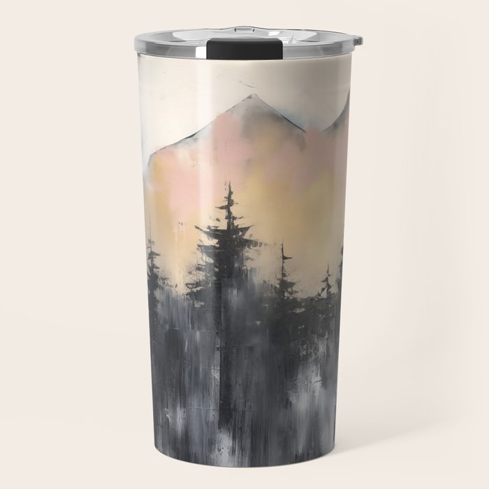 Pacific Northwest Wonderland Painting Travel Mug Gallery Image 1