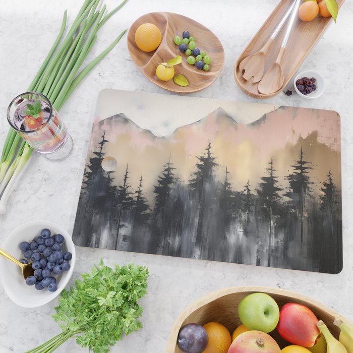 Pacific Northwest Wonderland Painting Cutting Board Gallery Image 2