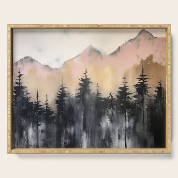 Pacific Northwest Wonderland Painting Serving Tray Gallery Image 1