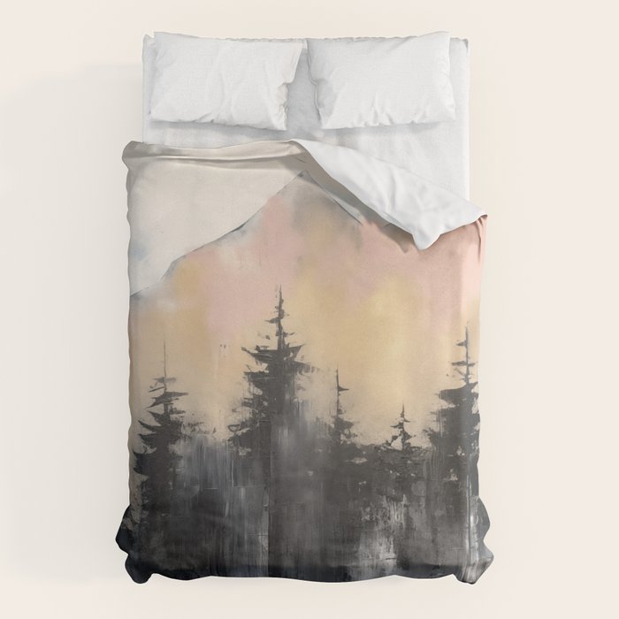 Pacific Northwest Wonderland Painting Duvet Cover Gallery Image 1