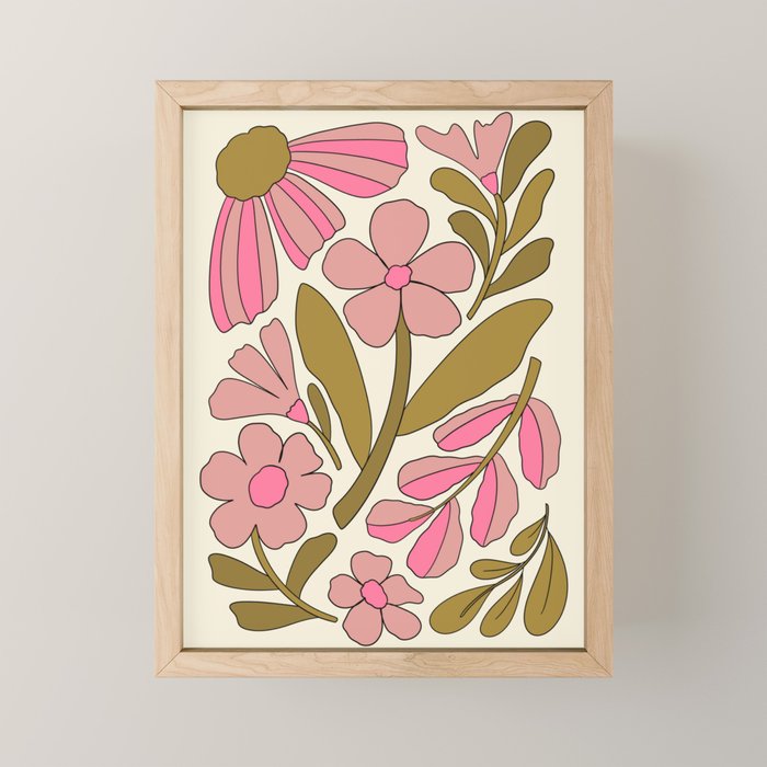 Retro Groovy - 70s style Mini Art Print Gallery Image 1