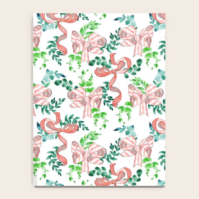 Whimsical Cheerful Bows Plants II Notebook Gallery Image 4