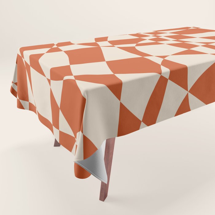 Glass Glitch: Tuscany Brown Edition Tablecloth Gallery Image 1