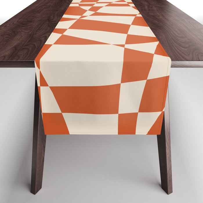 Glass Glitch: Tuscany Brown Edition Table Runner Gallery Image 1