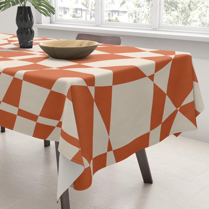 Glass Glitch: Tuscany Brown Edition Tablecloth Gallery Image 3