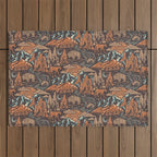Wild West - Brown, Orange, and Blue  Outdoor Rug Gallery Image 1