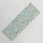 Vintage Ice Cream Pattern Yoga Mat Gallery Image 1