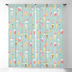 Vintage Ice Cream Pattern Window Curtain Gallery Image 5