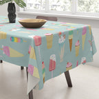 Vintage Ice Cream Pattern Tablecloth Gallery Image 3