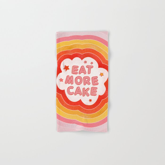 EAT MORE CAKE Bath Towel Gallery Image 1