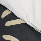 Black and white abstract flower art pattern Comforter Gallery Image 4