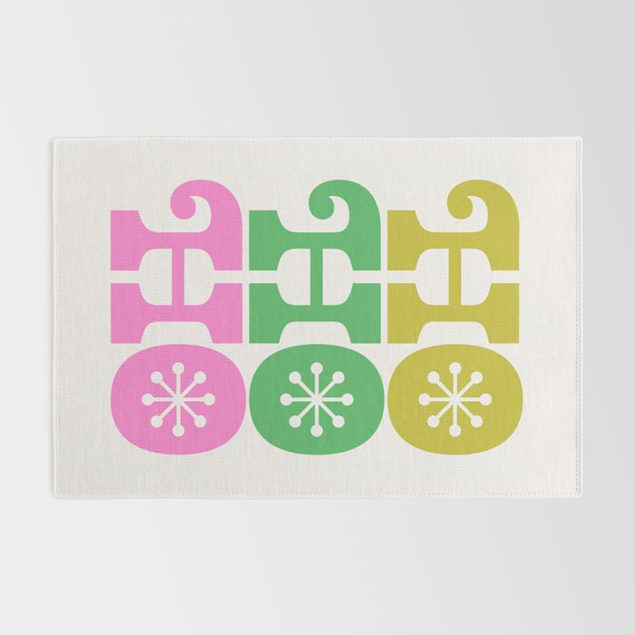 Ho Ho Ho - Pink and Green Rug Gallery Image 2