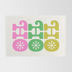 Ho Ho Ho - Pink and Green Rug Gallery Image 2