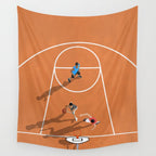 The Game of Basketball  Wall Tapestry Gallery Image 4