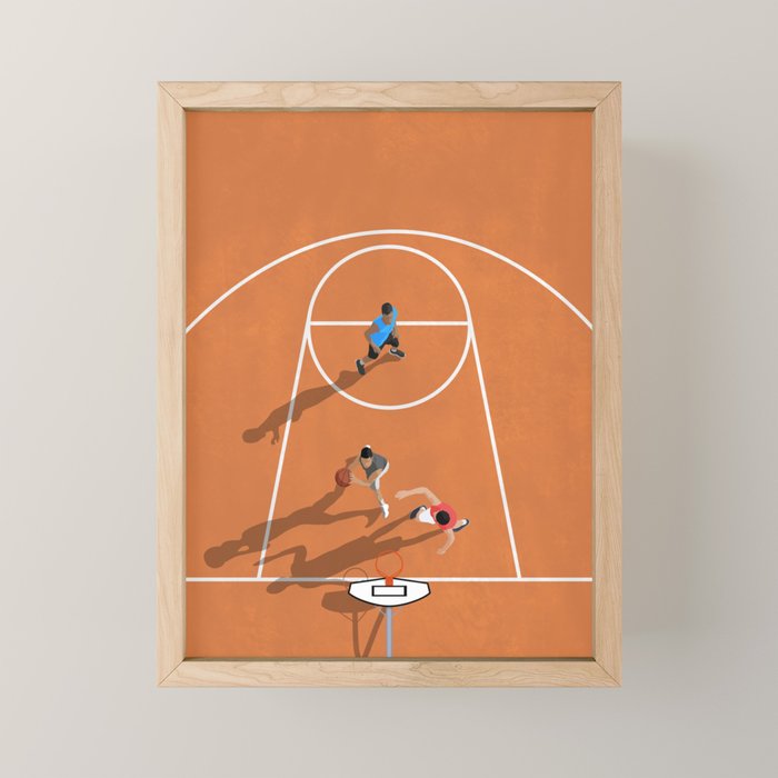 The Game of Basketball  Mini Art Print Gallery Image 1