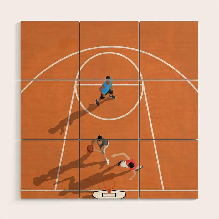 The Game of Basketball  Wood Wall Art Gallery Image 1
