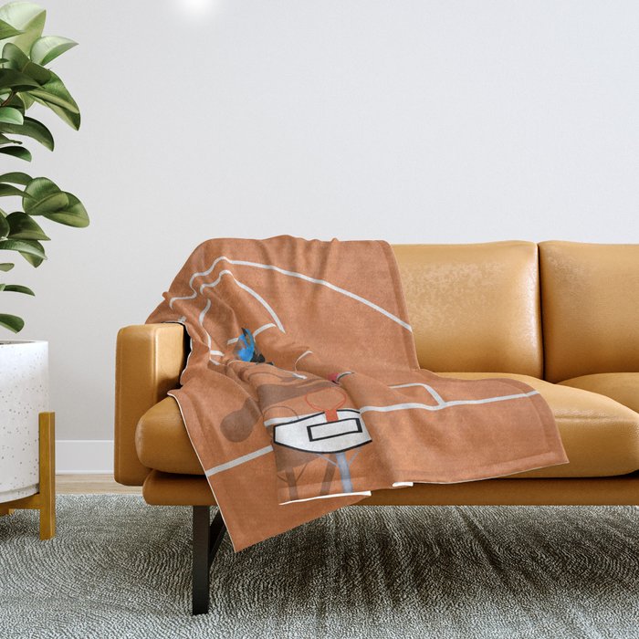 The Game of Basketball  Throw Blanket Gallery Image 1