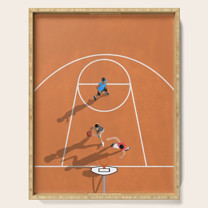 The Game of Basketball  Serving Tray Gallery Image 1