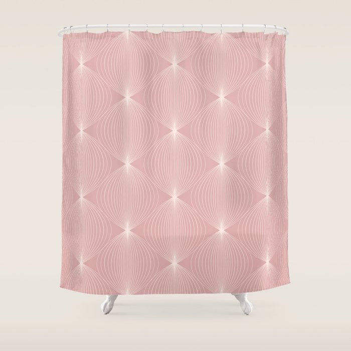 Geometric Orb Pattern VI Shower Curtain Gallery Image 1