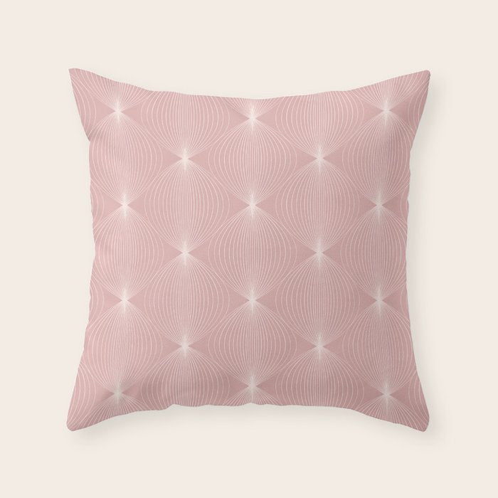 Geometric Orb Pattern VI Throw Pillow Gallery Image 1