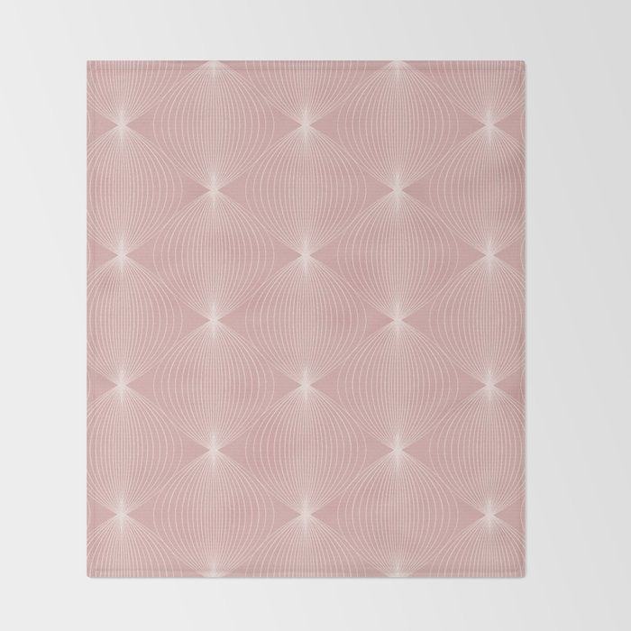 Geometric Orb Pattern VI Throw Blanket Gallery Image 2