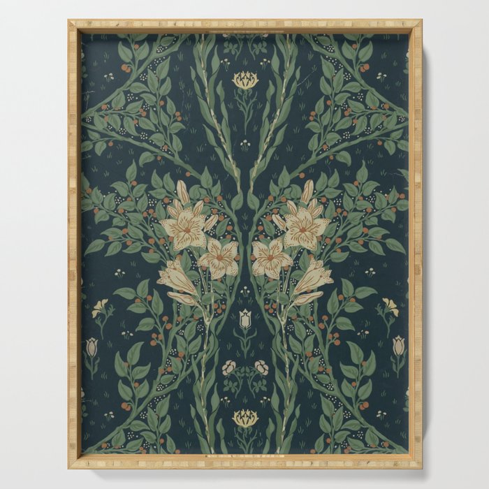 Francesca Floral by Walter Crane Serving Tray Gallery Image 1