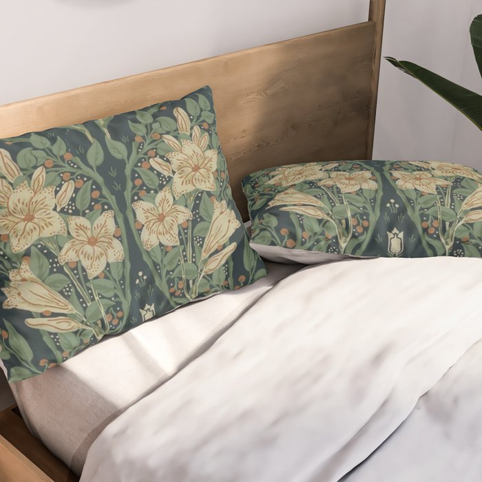 Francesca Floral by Walter Crane Pillow Sham Gallery Image 2