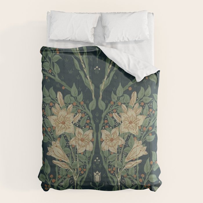 Francesca Floral by Walter Crane Comforter Gallery Image 1