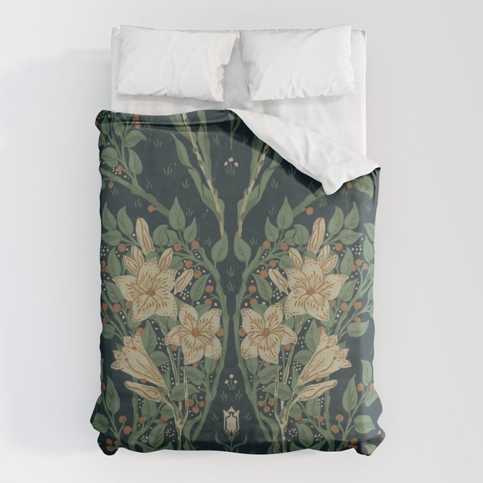 Francesca Floral by Walter Crane Duvet Cover Gallery Image 6