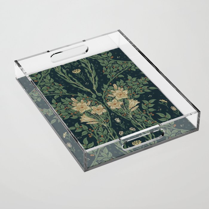 Francesca Floral by Walter Crane Acrylic Tray Gallery Image 1