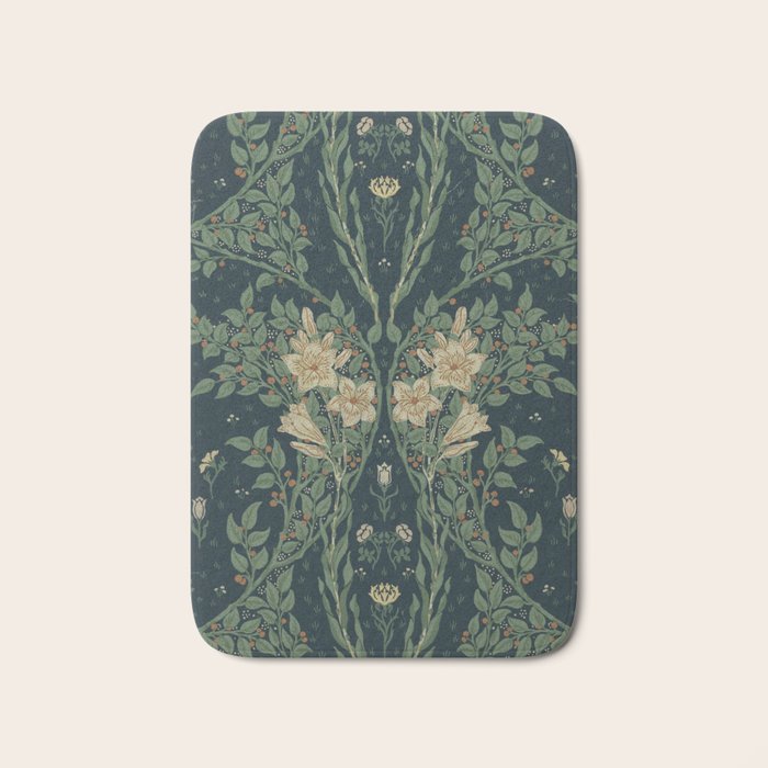 Francesca Floral by Walter Crane Bath Mat Gallery Image 1