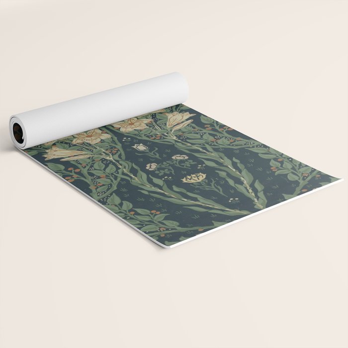 Francesca Floral by Walter Crane Yoga Mat Gallery Image 2