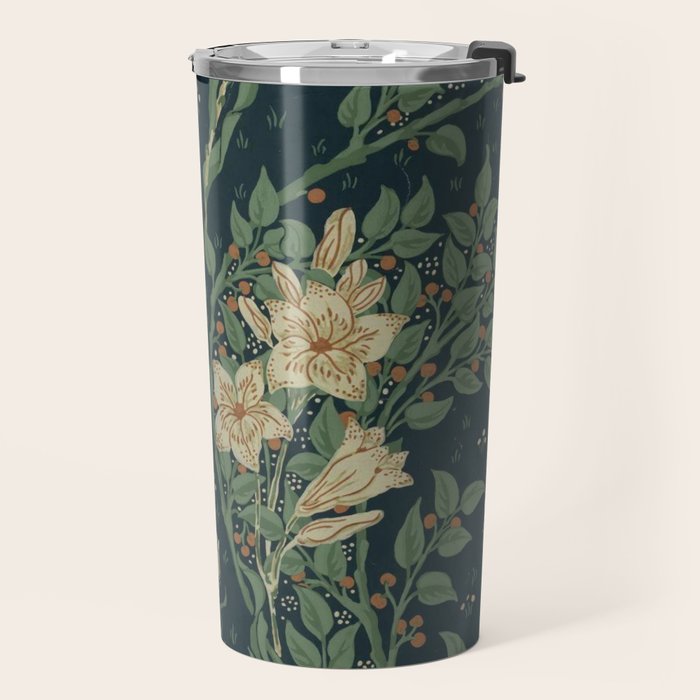 Francesca Floral by Walter Crane Travel Mug Gallery Image 2