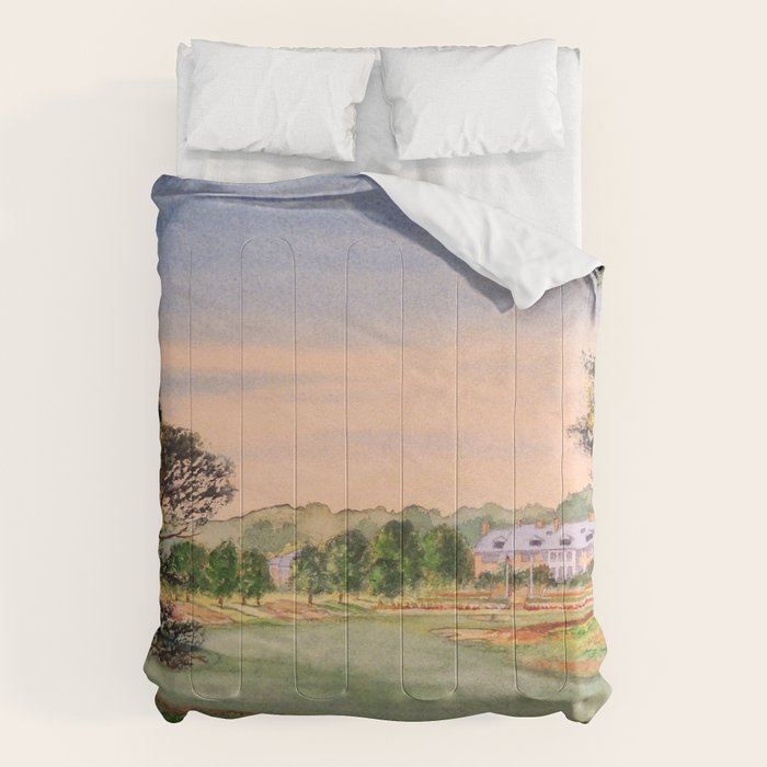 Hamilton Farm Golf Club Highlands Course 18th hole Comforter Gallery Image 6