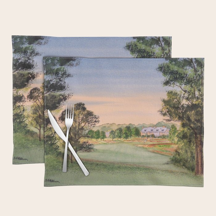 Hamilton Farm Golf Club Highlands Course 18th hole Placemat Gallery Image 1