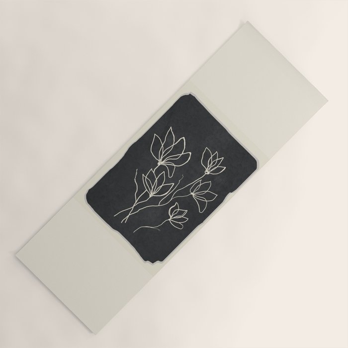 Line Wildflowers 1 Yoga Mat Gallery Image 1