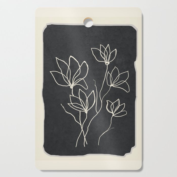 Line Wildflowers 1 Cutting Board Gallery Image 1