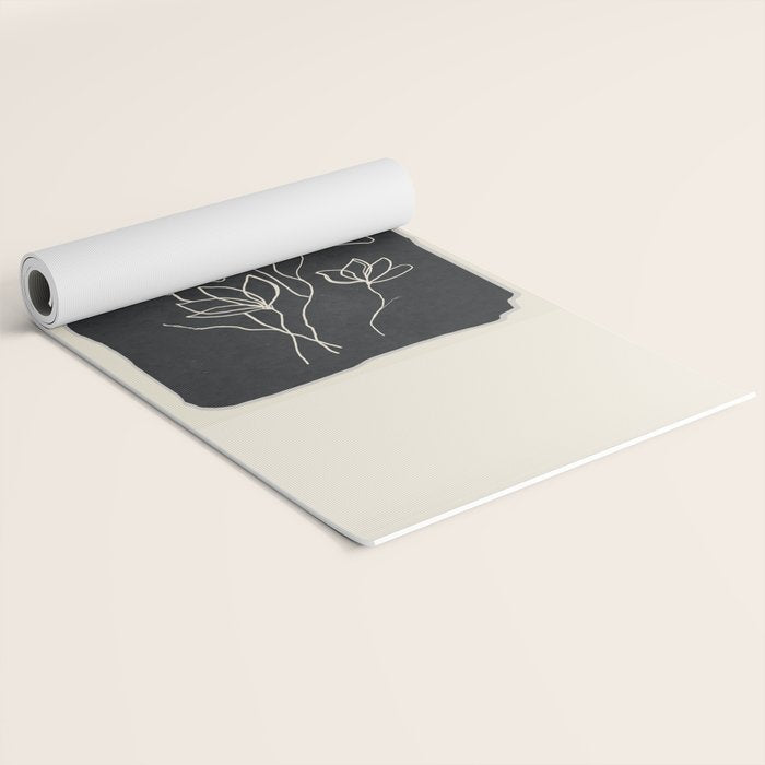 Line Wildflowers 1 Yoga Mat Gallery Image 2