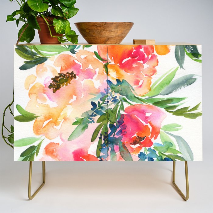 bouquet of huge peonies Credenza Gallery Image 1