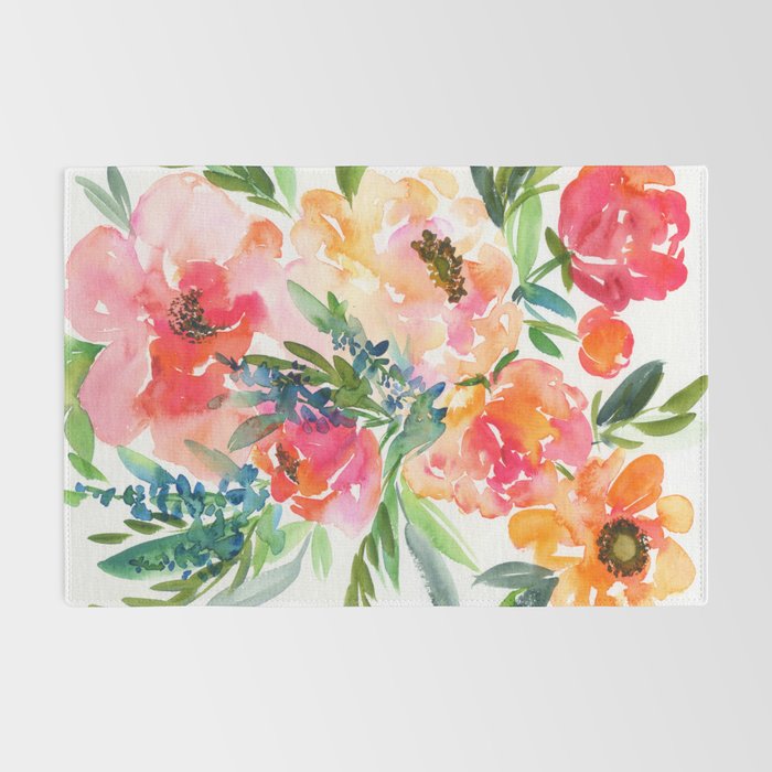 bouquet of huge peonies Rug Gallery Image 2